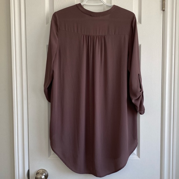 Lush taupe tunic top, size medium - Picture 6 of 8